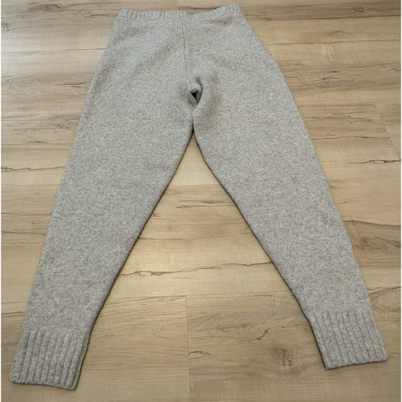 Cupcakes and Cashmere Women M Pants Faux Fleece Fur Jogger Drawstring Gray - Picture 2 of 6